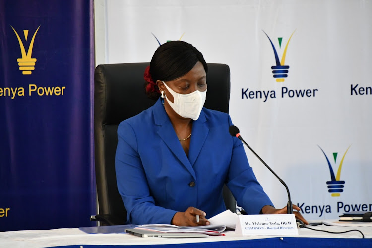 Kenya Power chairperson Vivienne Yeda in her office previously